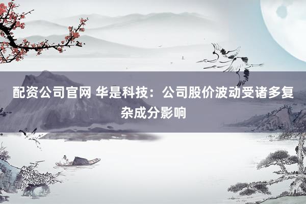 配资公司官网 华是科技：公司股价波动受诸多复杂成分影响