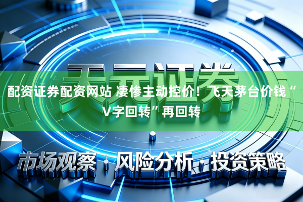 配资证券配资网站 凄惨主动控价！飞天茅台价钱“V字回转”再回转