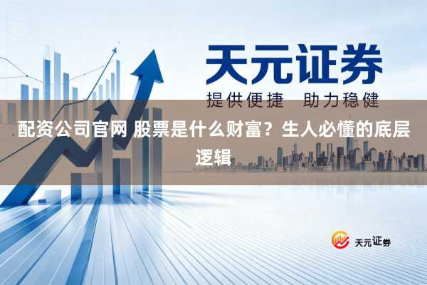 配资公司官网 股票是什么财富？生人必懂的底层逻辑